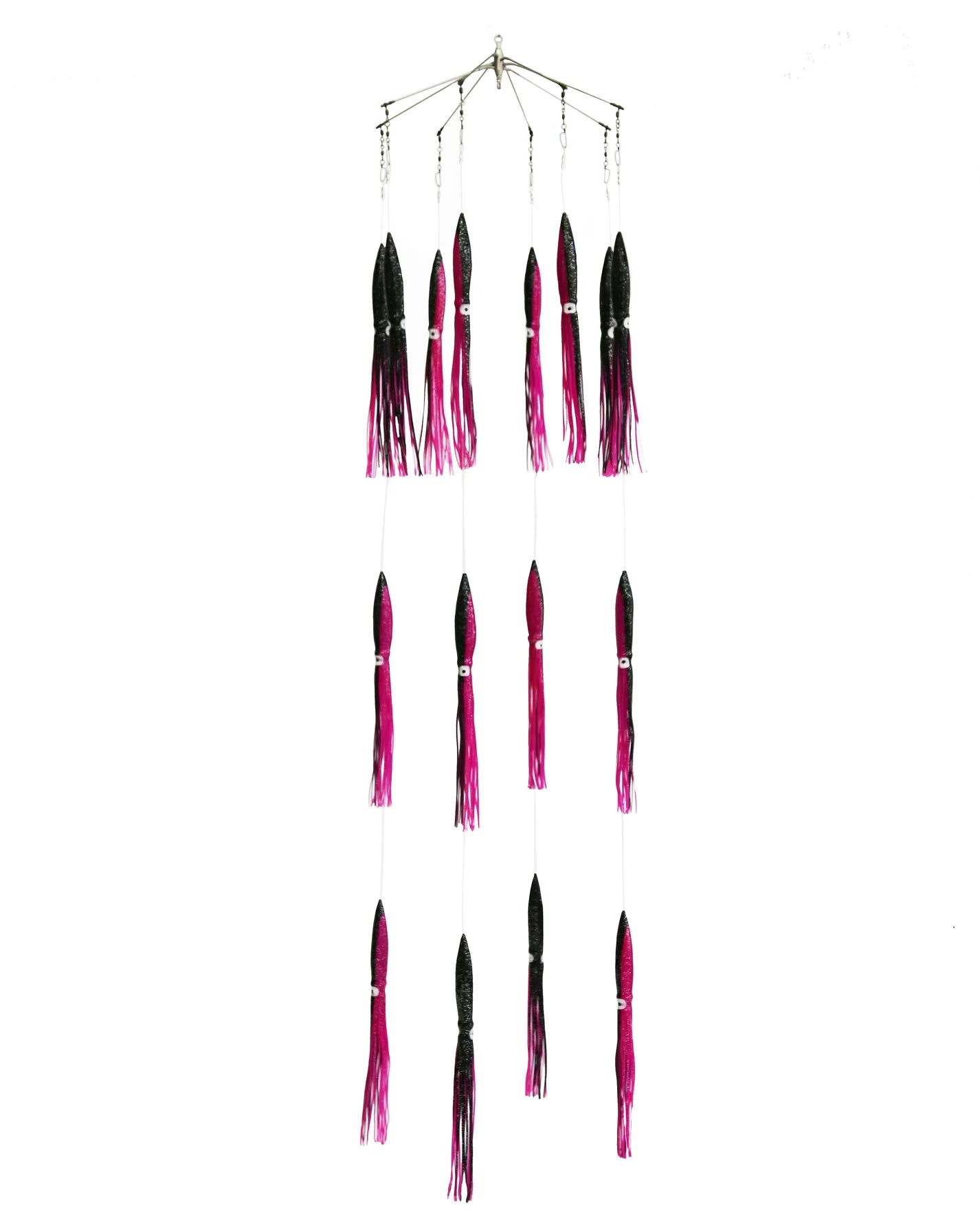 Pack of 4 x 390mm Large Long Nose Squids (Black & Purple)